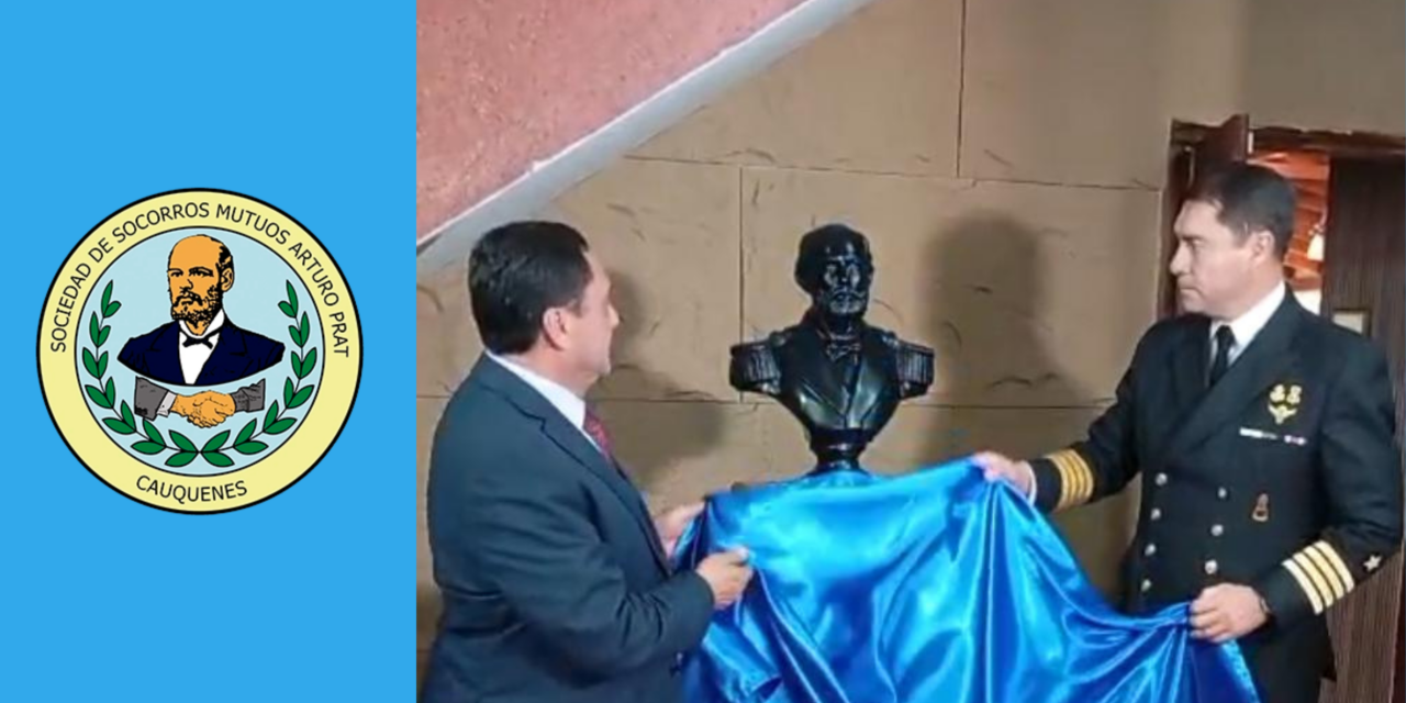 Armada de Chile Dona Busto de Arturo Prat a la SSM de Cauquenes